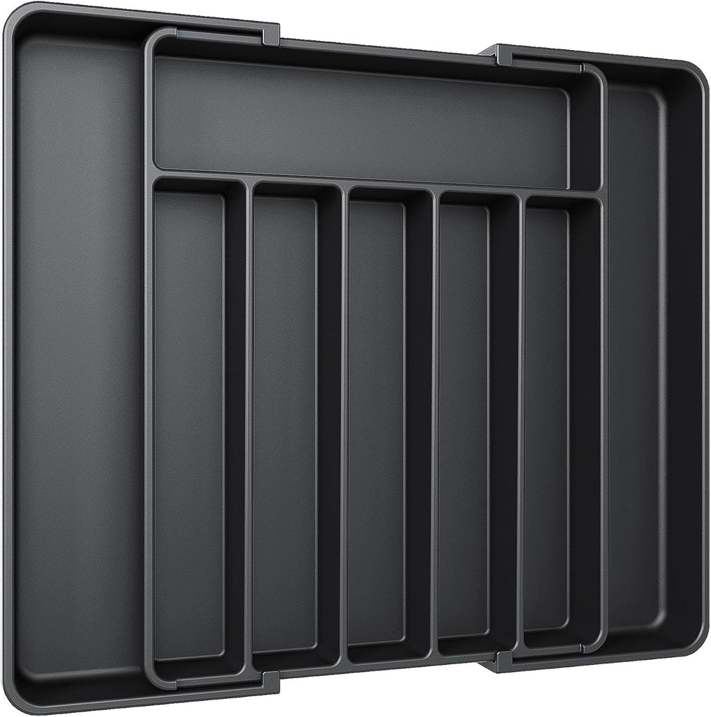 Besteckeinsatz erweiterbar fuer Schublade Kuechen Organizer Besteckkasten