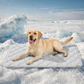 ZOMISIA Kuehlmatte Hunde 104x67 cm XL selbstkuehlend waschbar Grau 1cm