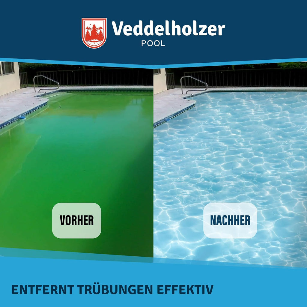 Veddelholzer Poolklar Fluessigklaerer fuer klares Poolwasser