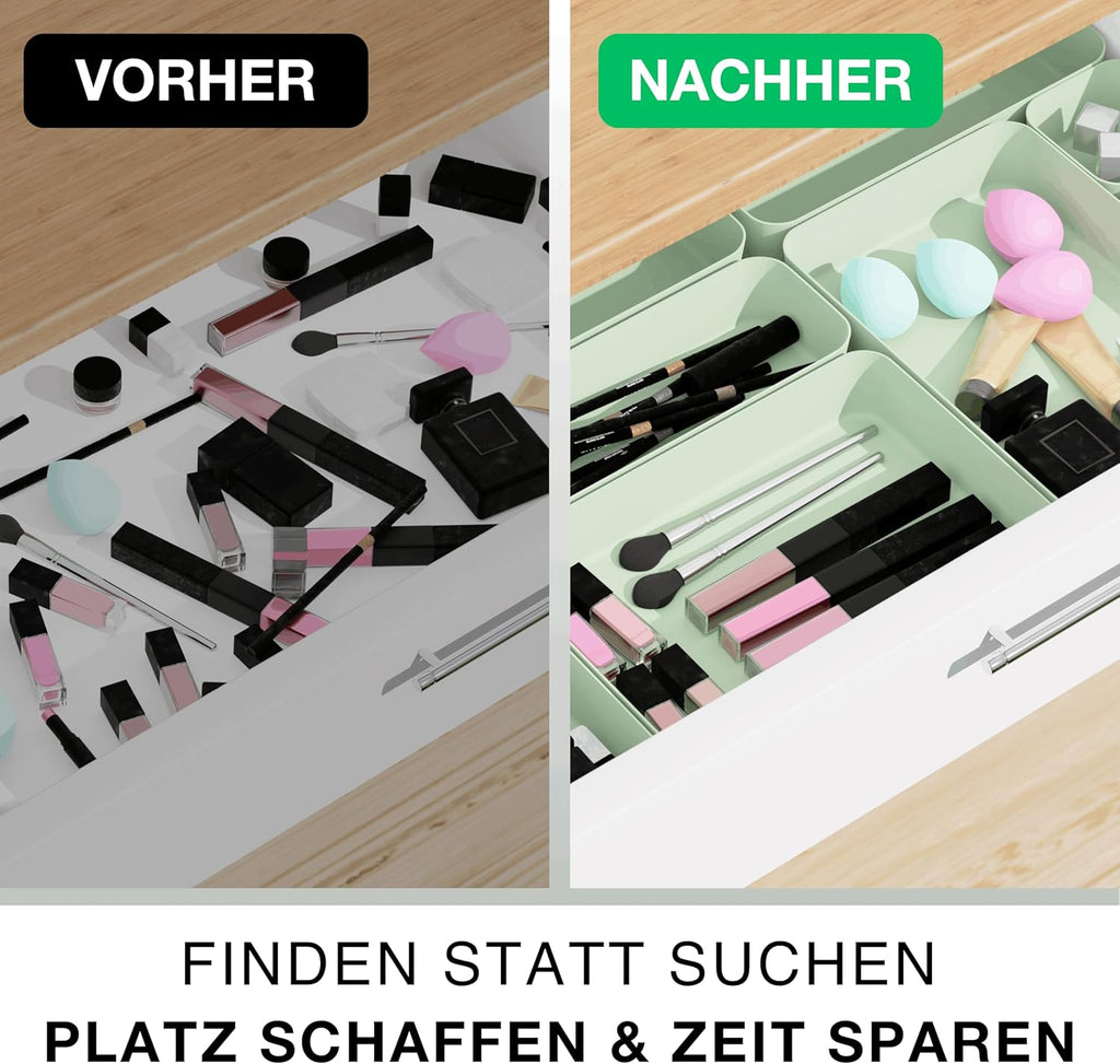 Schubladen Organizer Set Schubladentrenner Schreibtisch Sortierbox