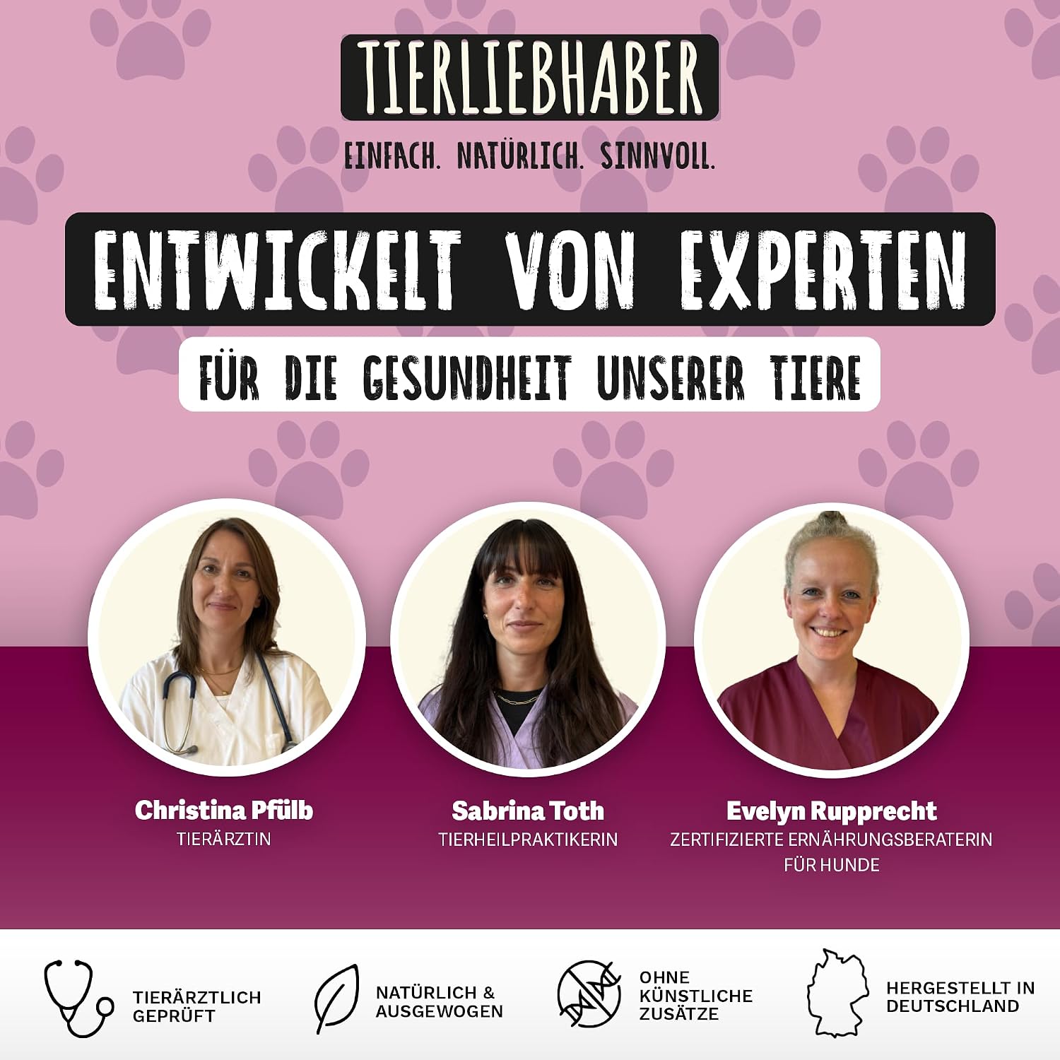TIERLIEBHABER Nassfutter Huhn mit Gemuese 90% Fleisch Dose