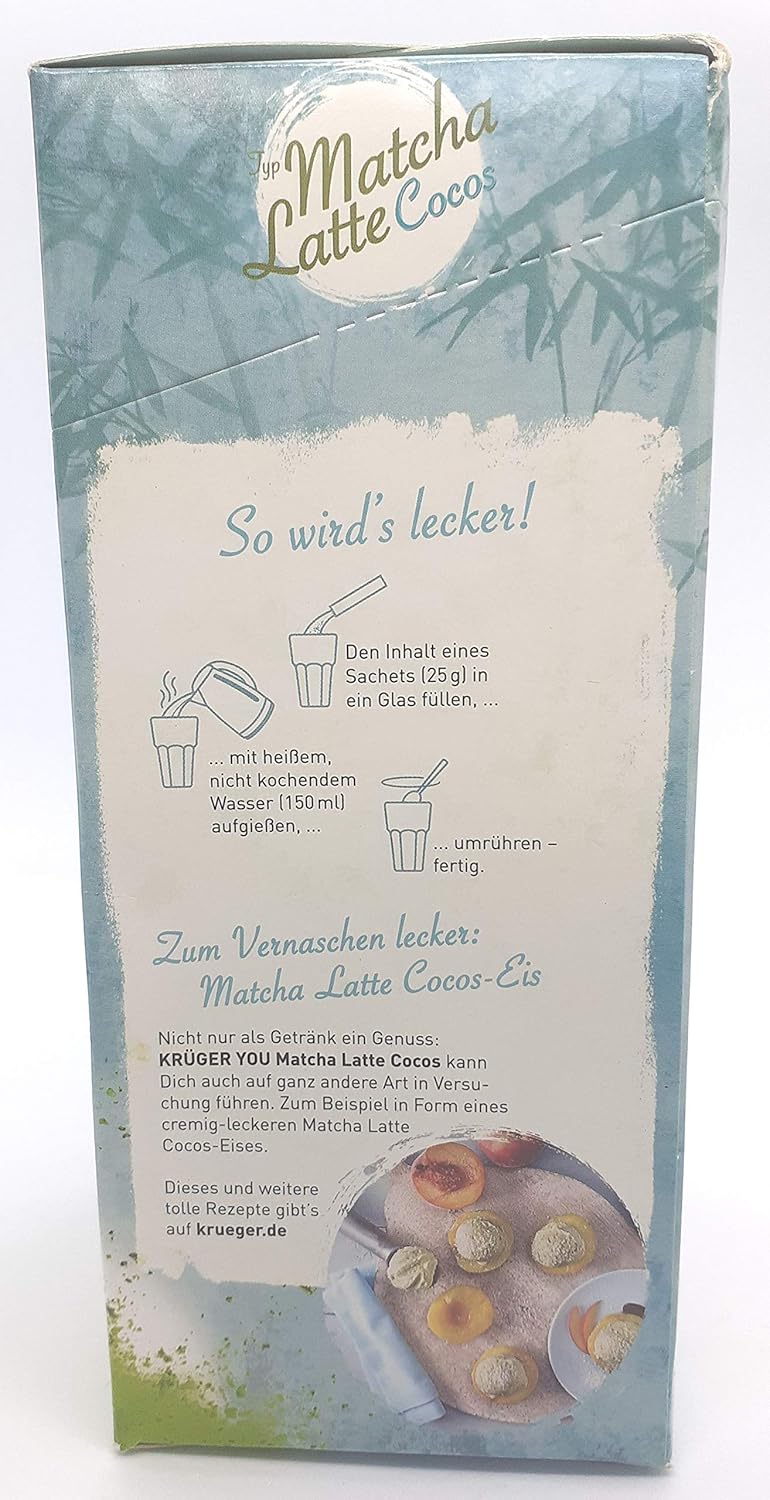 Matcha Latte Kokos Pulver 10 x 25 g Beutel