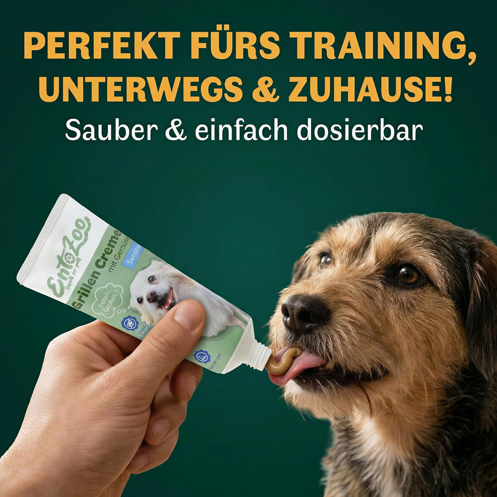 Hundesnack Insekten Erdnuss Leberwurst Tube verschiedene Sorten