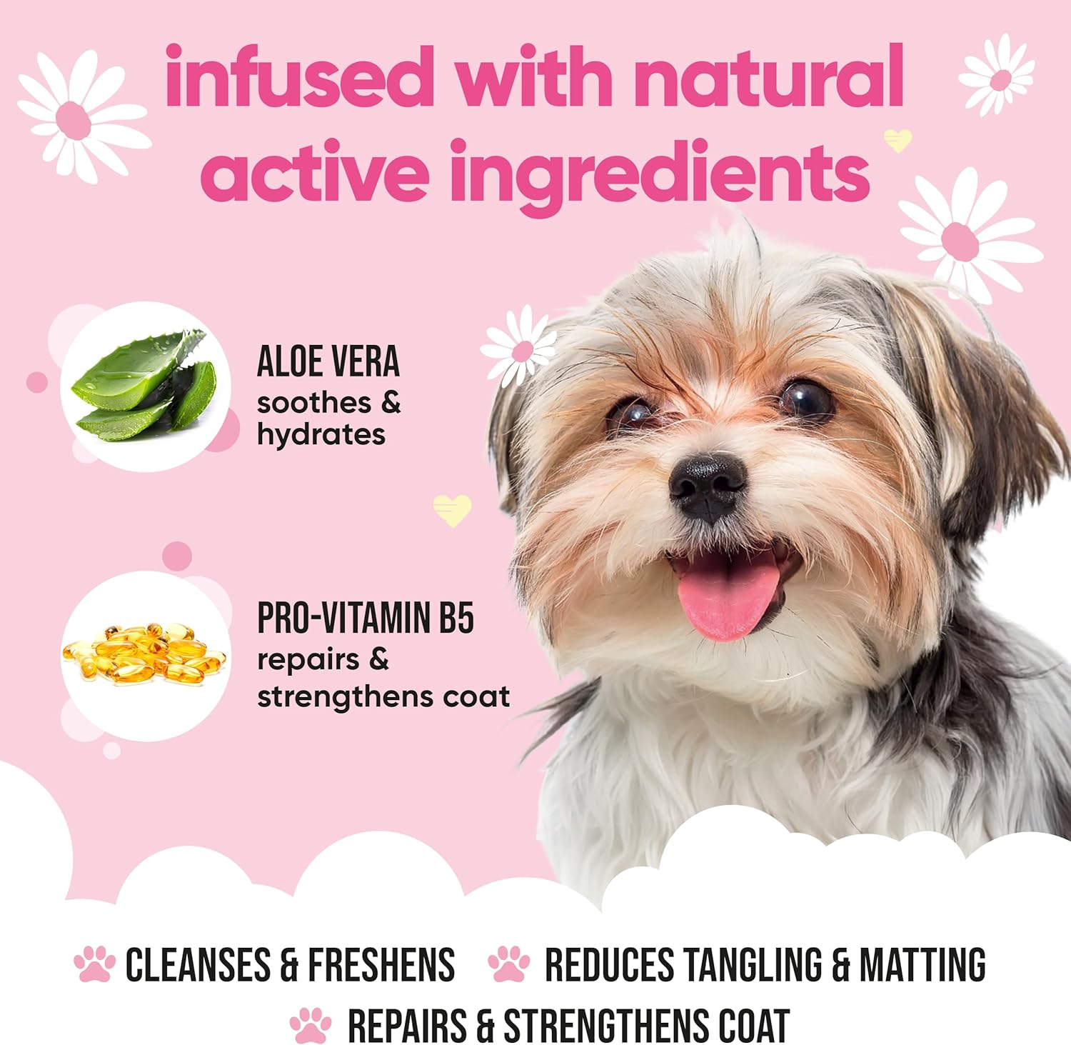 Buddycare 2in1 Hundeshampoo Conditioner fuer alle Rassen, verschiede