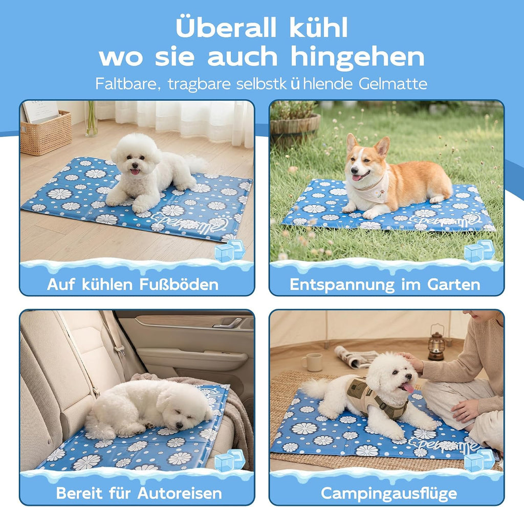 Pet Prime Kuehlmatte 50x40 cm fuer Hunde Haustierkuehlmatte Kiste Huette Bett