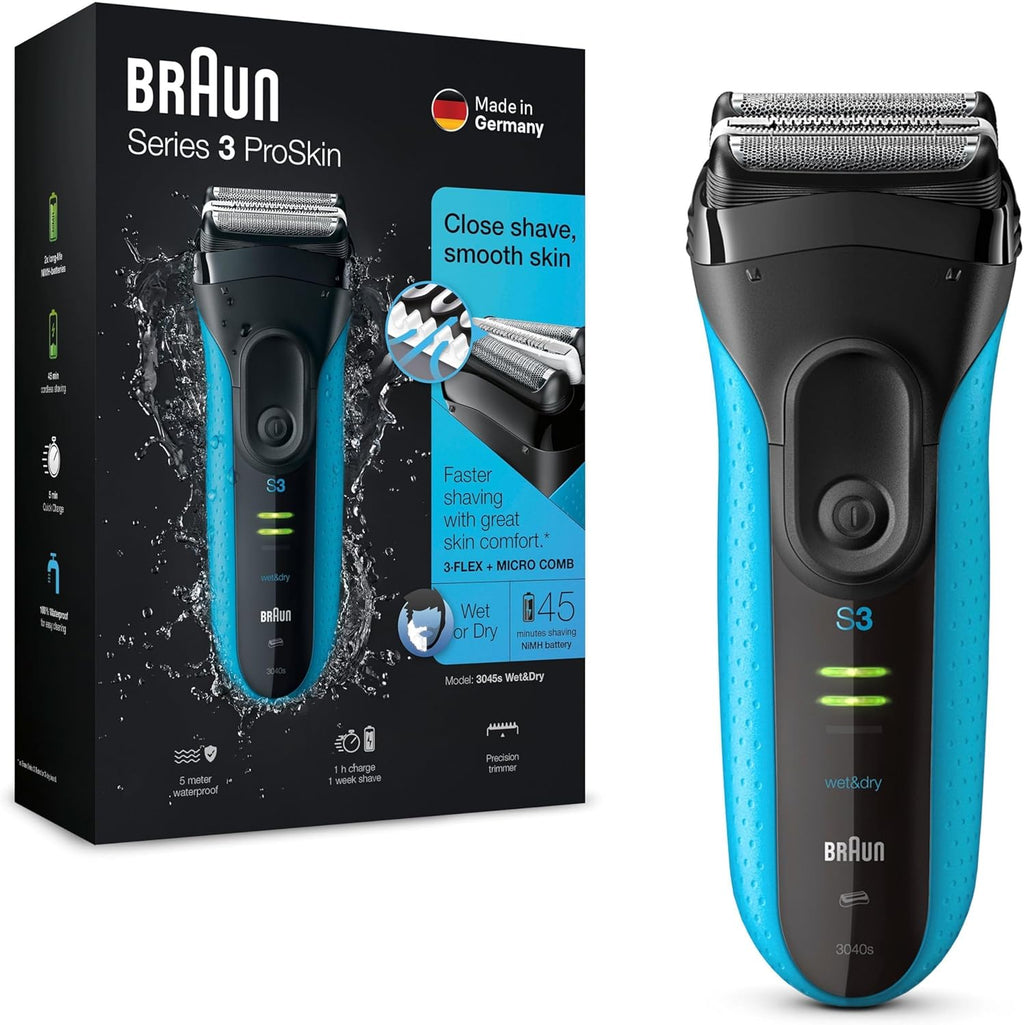 Braun Series 3 Rasierer 3040s elektrisch fuer nass und trockenbetrieb Herren