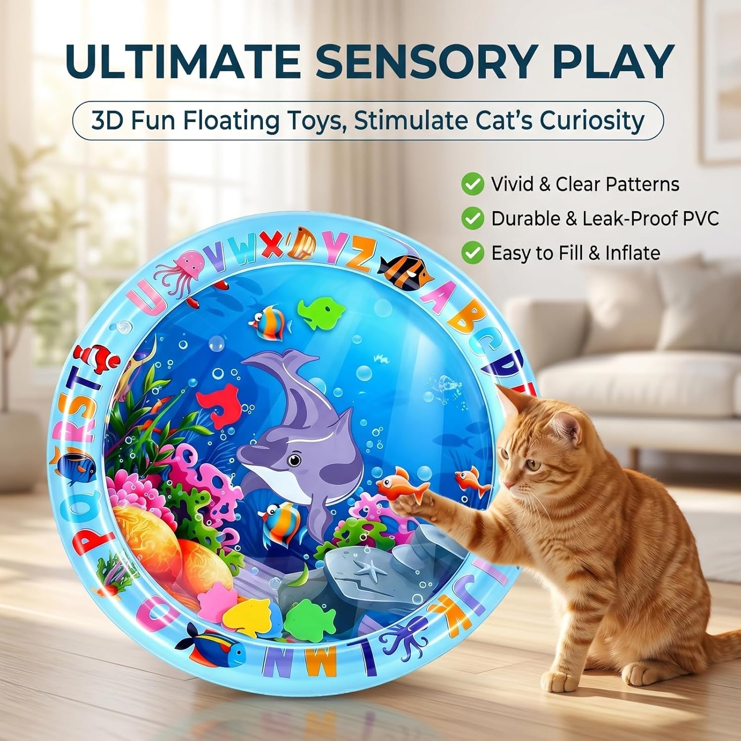 Cat Water Upstream Lotus Wasserspiel Matte fuer Katzen und Hunde interaktiv