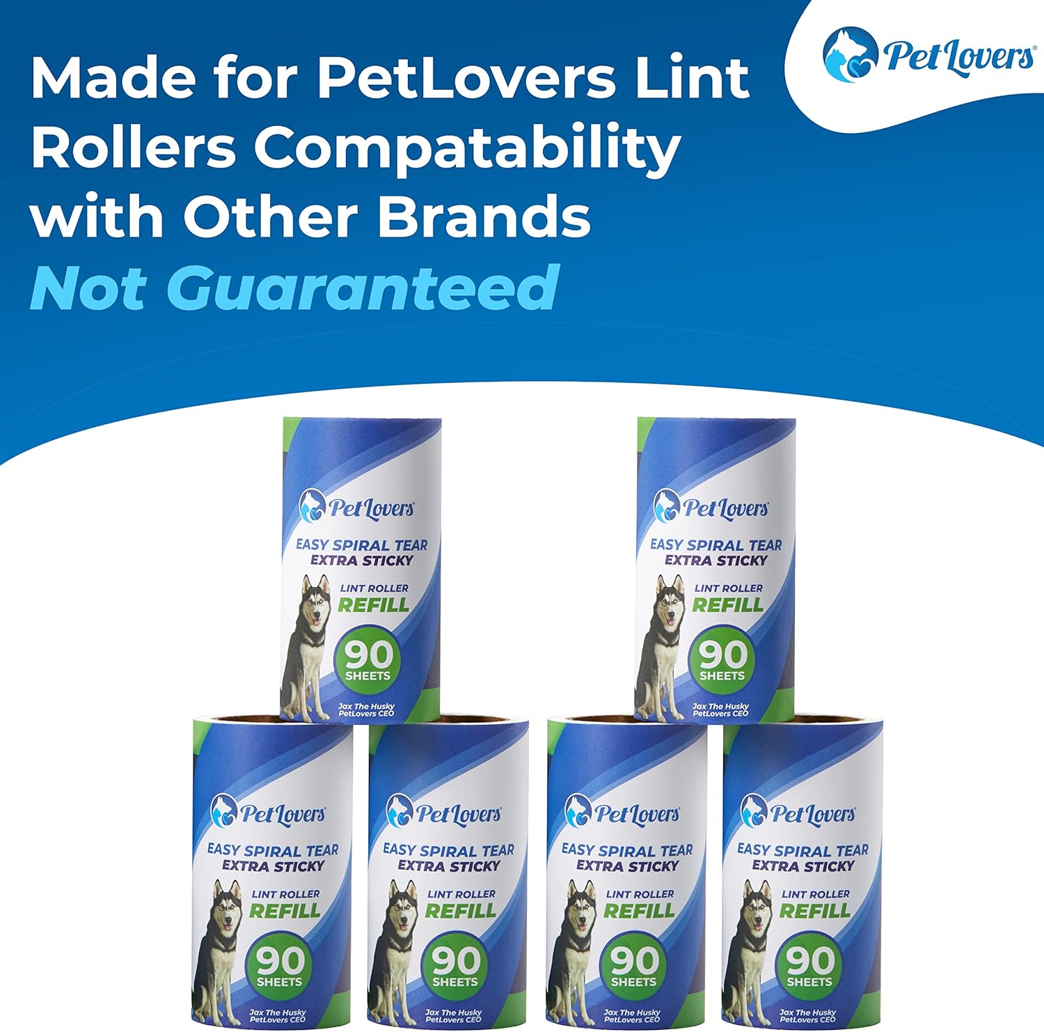 PetLovers Fusselrolle Tierhaare 420 Blatt klebend Fusselrasierer Kleidung