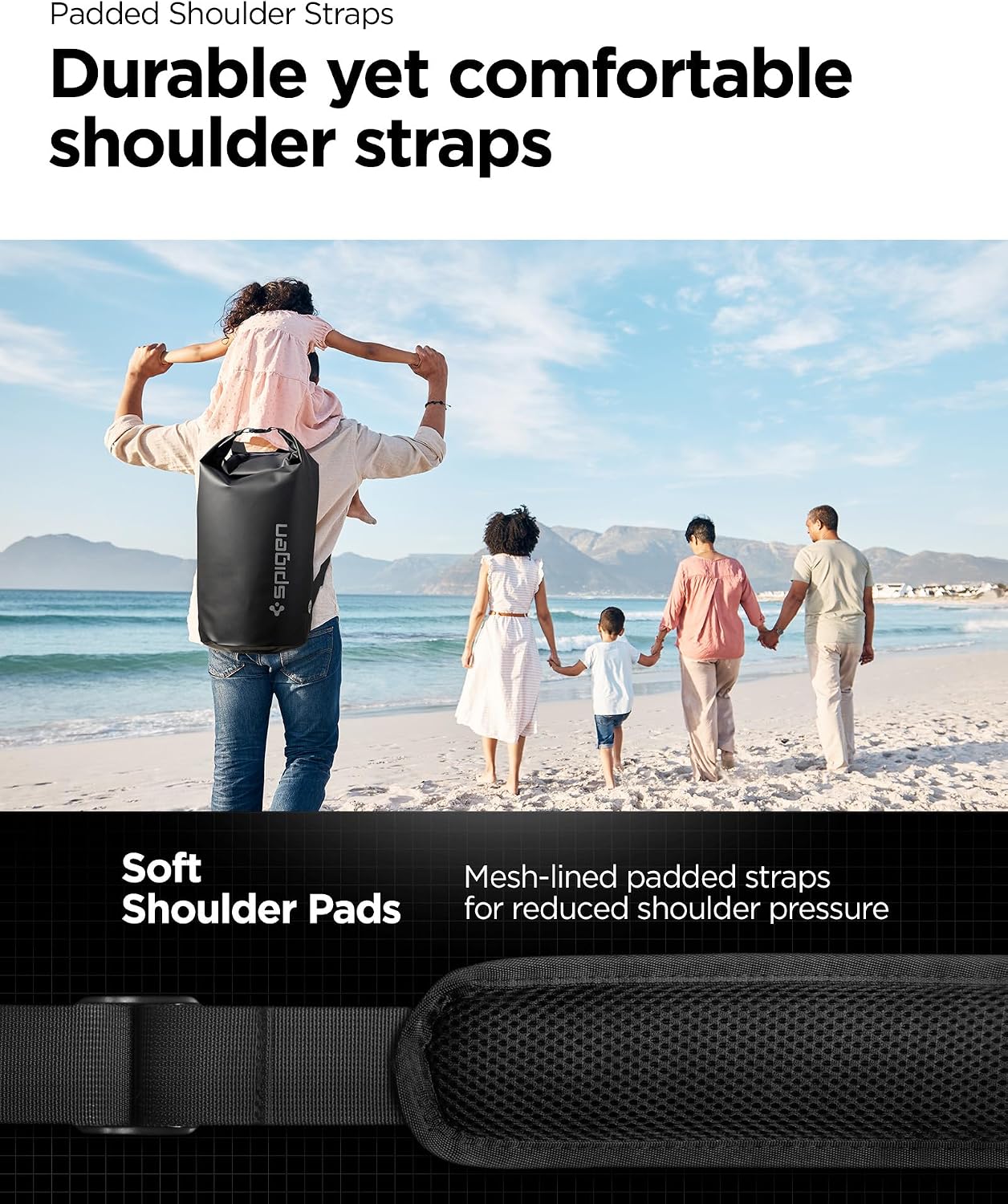 Spigen Dry Bag Aqua Shield wasserdichte Tasche Rucksack Snow White