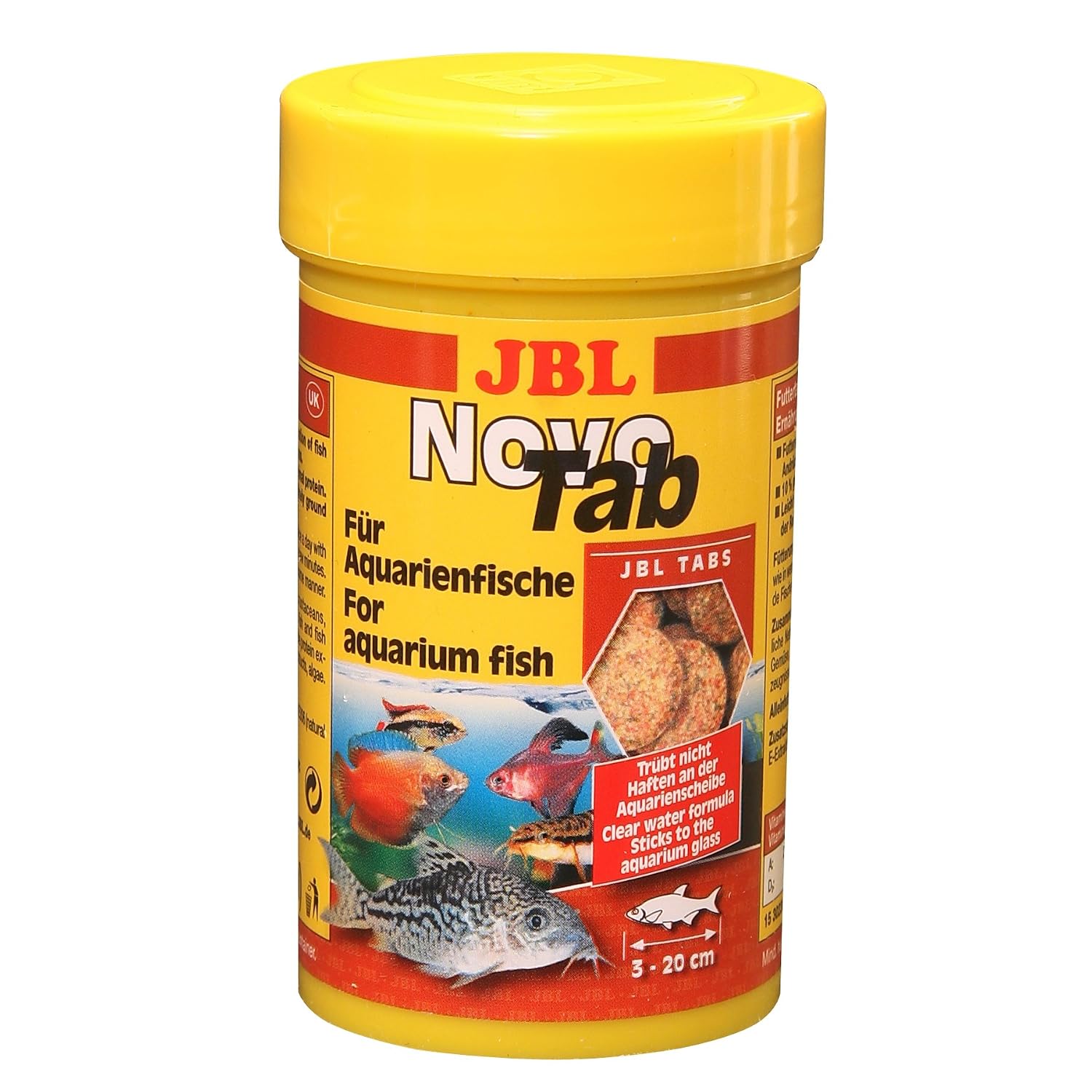 JBL ProNovo Tab Fischfutter Tabletten Groesse M fuer Aquarienfische cm