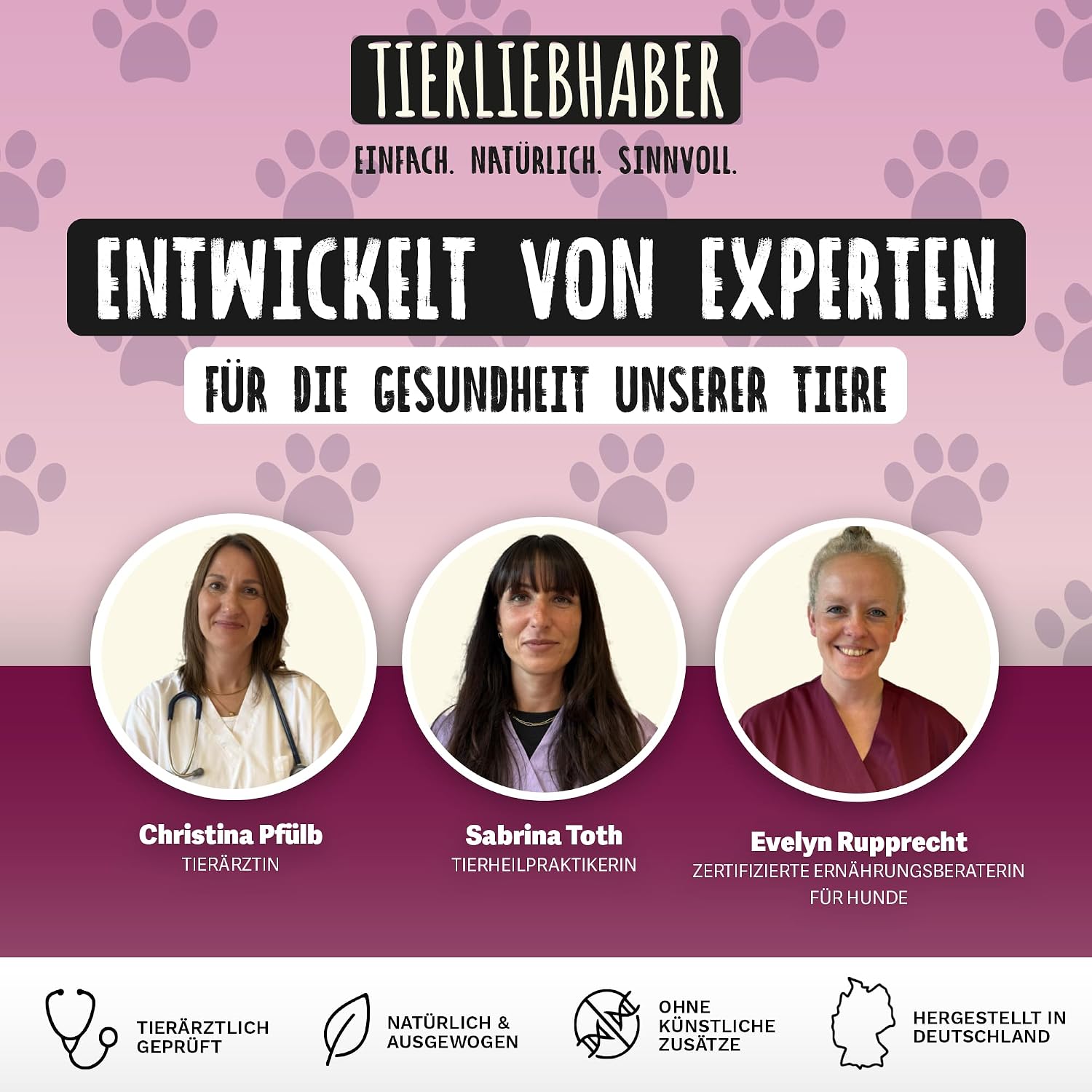 TIERLIEBHABER Nassfutter Huhn mit Gemuese 90% Fleisch Dose