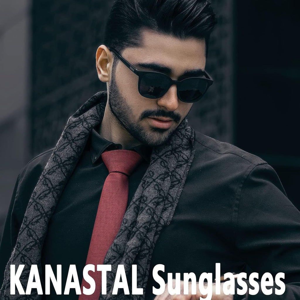 KANASTAL Polarisierte Sonnenbrille Retro verspiegelte Glaeser Al-Mg Buegel UV400