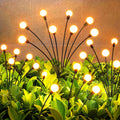 GEARLITE Firefly Solarlampen 4er Set, 32 LED Warmweiss, IP65 Gartenbeleuchtung