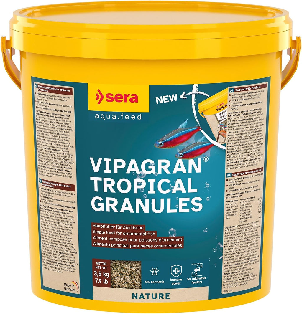 Sera Vipagran Softgranulat Fischfutter fuer mittlere Wasserzone verschi