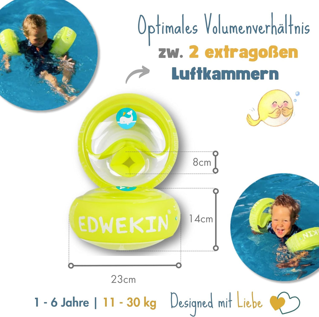 EDWEKIN Schwimmfluegel Kinder 1-6 Jahre TUeV/GS BPA-frei Groesse
