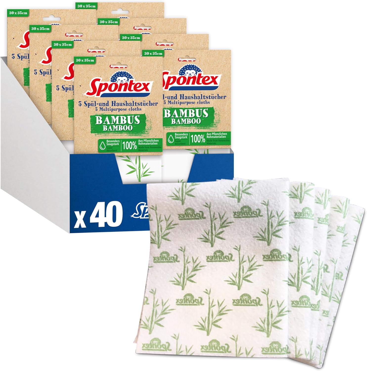 Spontex Schwammtuch Classic 5er Pack Reinigungstuch Kueche