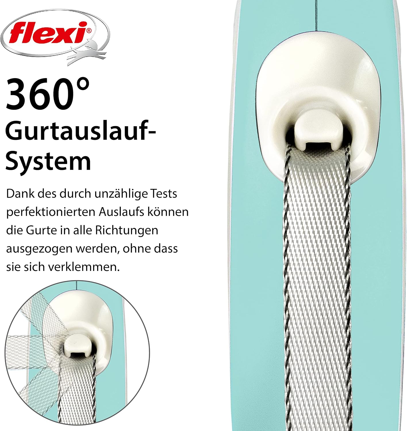 flexi Comfort L Gurt-Plus 8 m Rollleine Schwarz fuer Hunde bis