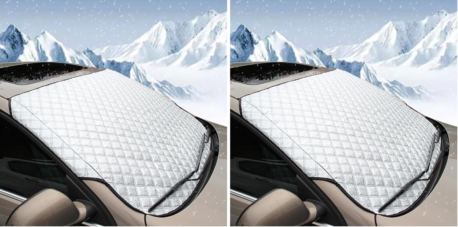 BEEWAY Frontscheiben-Schutz 140x90 cm - dicke Windschutzscheibenabdeckung gegen