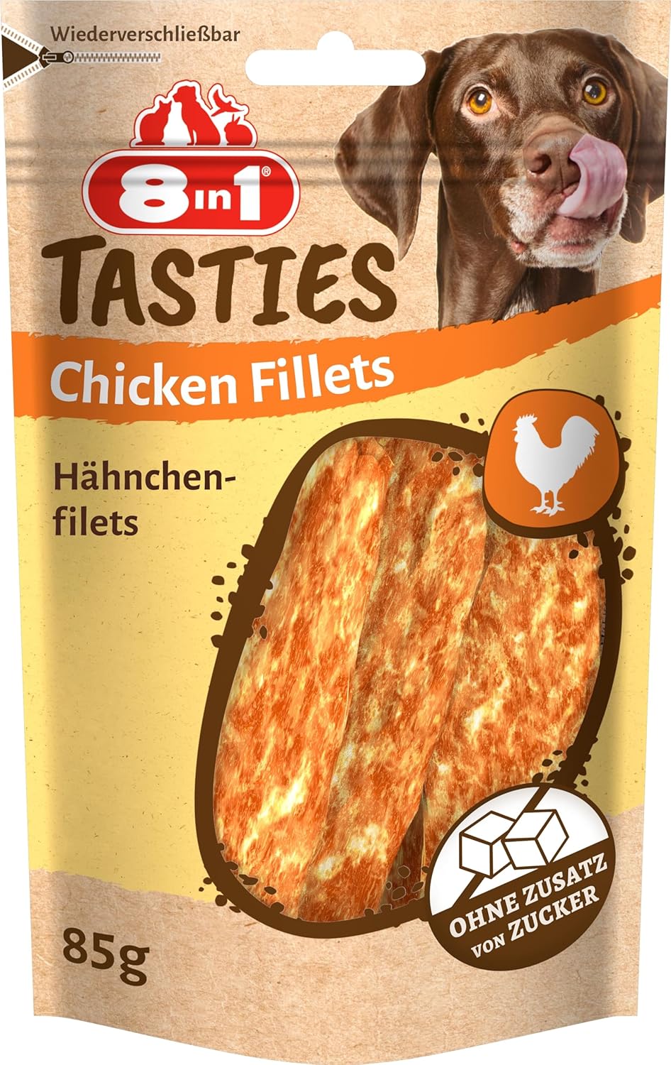 Hunde Snacks 8in1 Tasties Sushi Rolls glutenfrei Kabeljau Haehnchenbrust