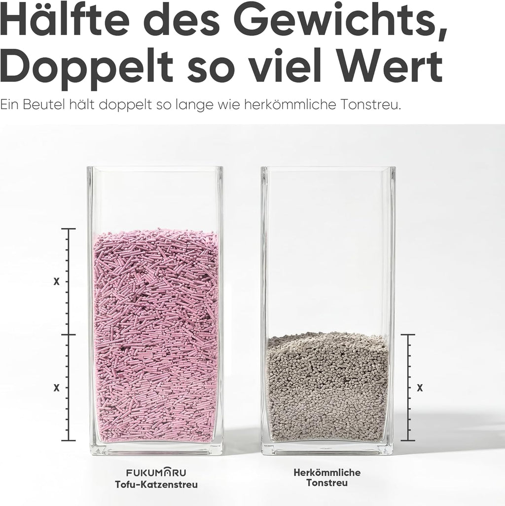 FUKUMARU Tofu Katzenstreu 10,8kg mit Lavendelduft verschiedene Packungen