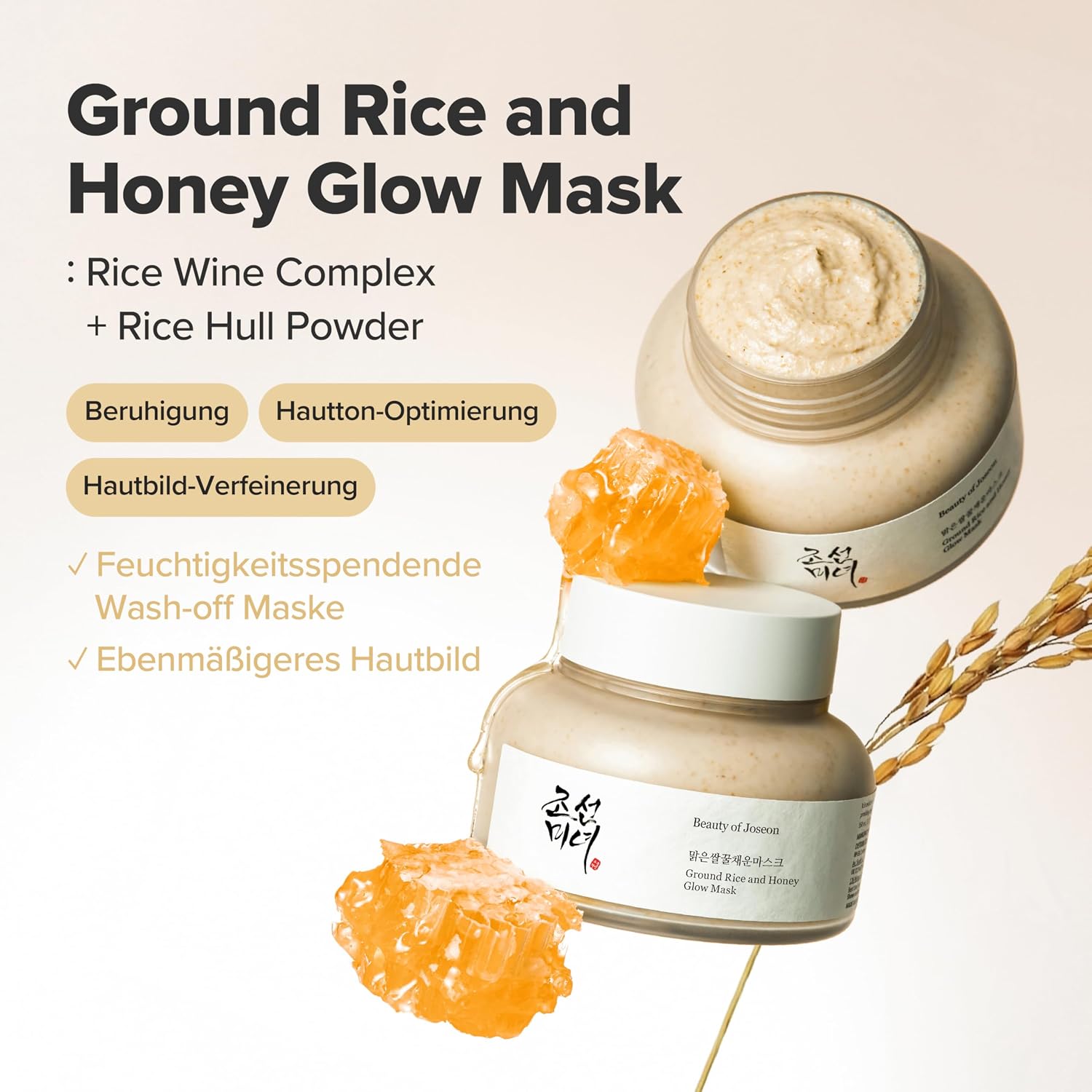 Beauty of Joseon Reis Honig Glow Maske 150 ml - Porenpflege, Sebumkontrolle