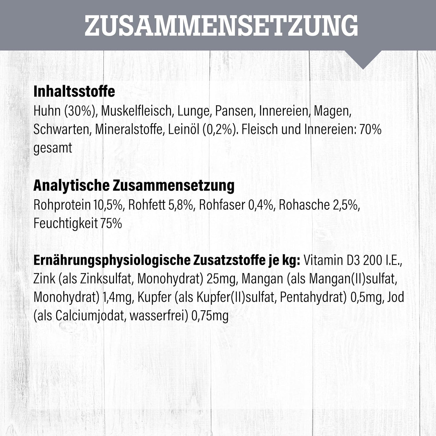 Gefluegel Nassfutter fuer ausgewachsene Hunde, getreidefrei, verschieden