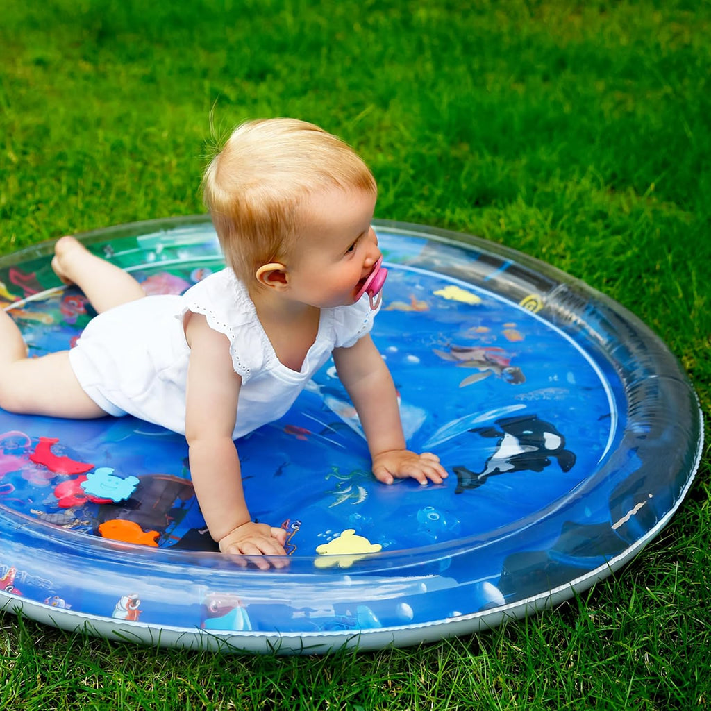 Wasserspielmatte Baby XXL 100 cm, BPA-frei, Bauchlage ab 3 Monate