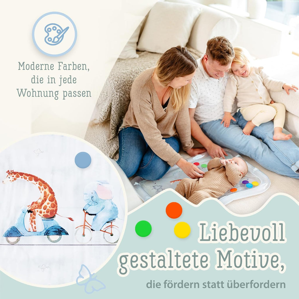 Freudeskind TummyTime XXL Wassermatte Baby Wasserspielmatte BPA-frei phthalatfre
