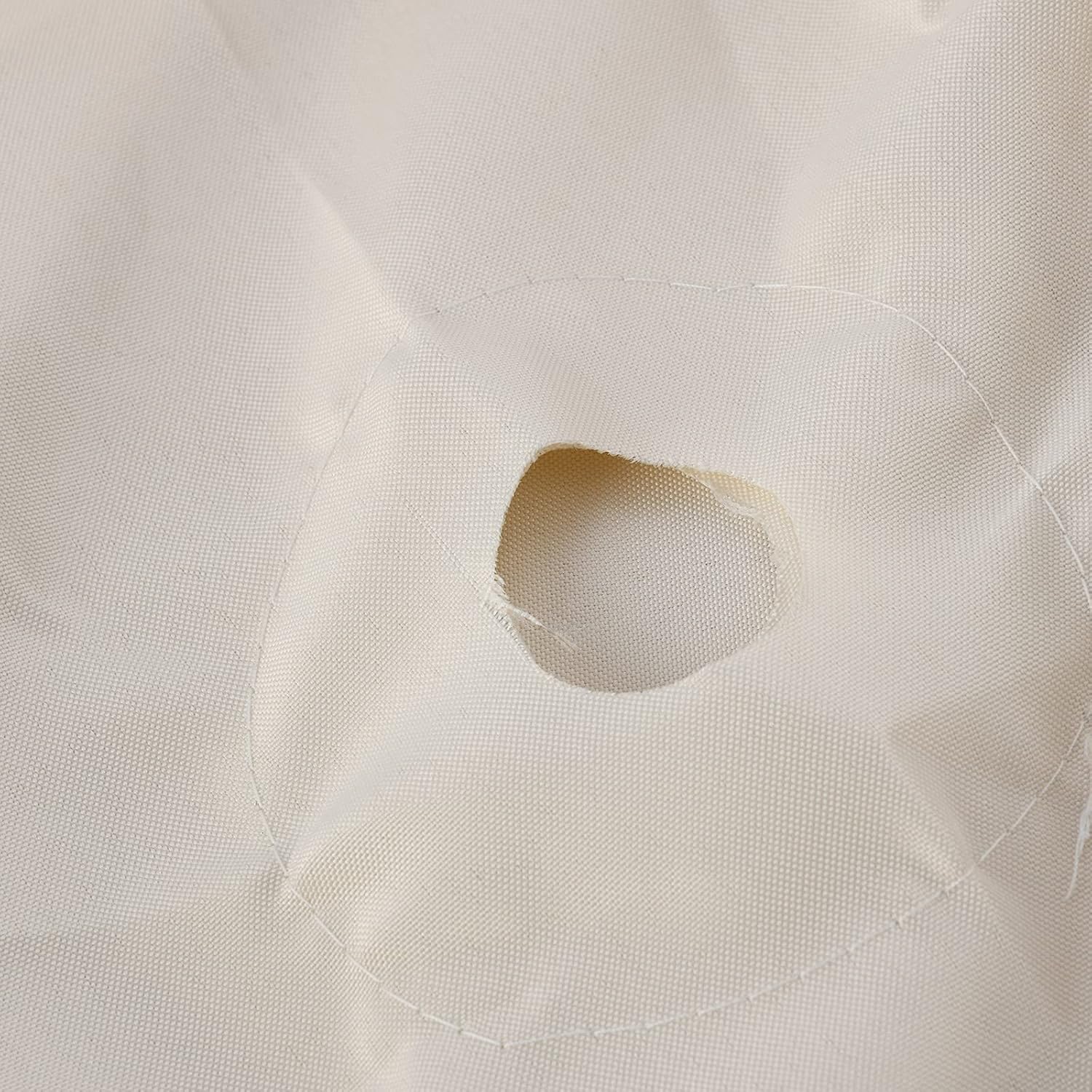 SMLJFO 3 m Sonnenschirm Bespannung 8 Streben UV-Schutz Beige Ersatzdach