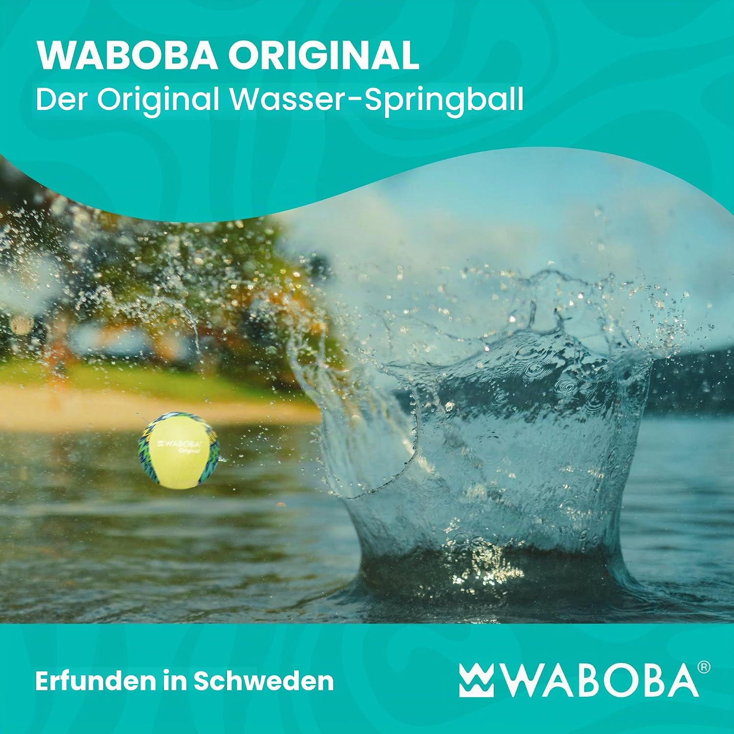Waboba Wasser Sprungball Original Skip Ball Pool See Strand Sommer Spiel