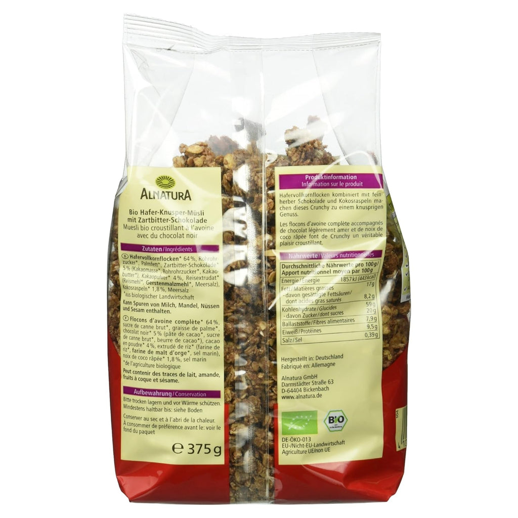 Bio Hafer Crunchy Schoko Knuspermuesli verschiedene Sorten