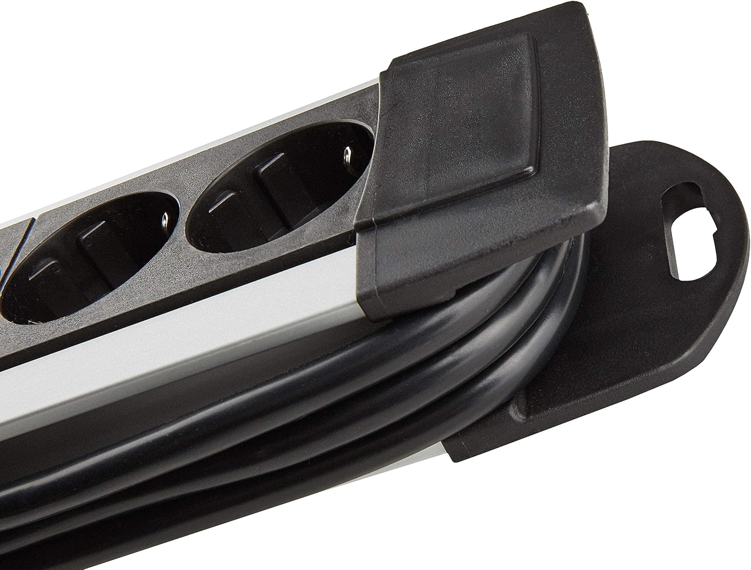 Brennenstuhl Aluminium Steckdosenleiste 6-fach mit Schalter 3 m Kabel