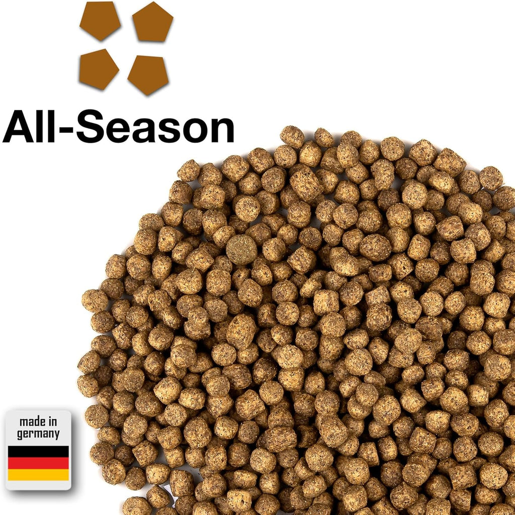 All Season Koi-Futter 6 mm schwimmend Ganzjahresfutter mit Fischoel 13,5 kg
