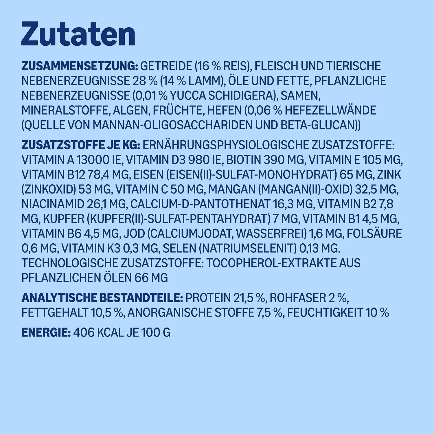 Hundetrockenfutter Lamm & Reis 5 kg Vollwertig