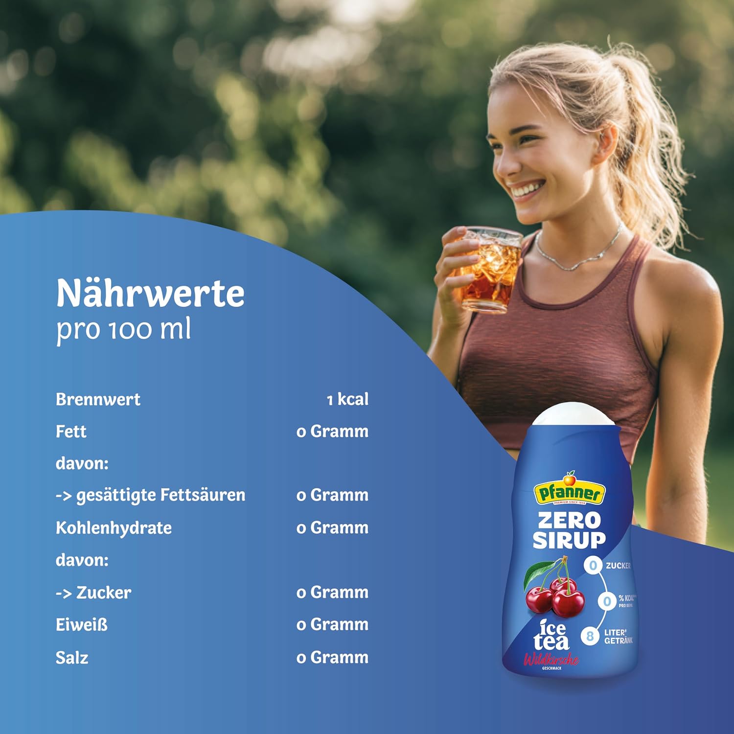 Pfanner Zero Sirup Der Weisse zuckerfrei ergibt verschiedene Sorten