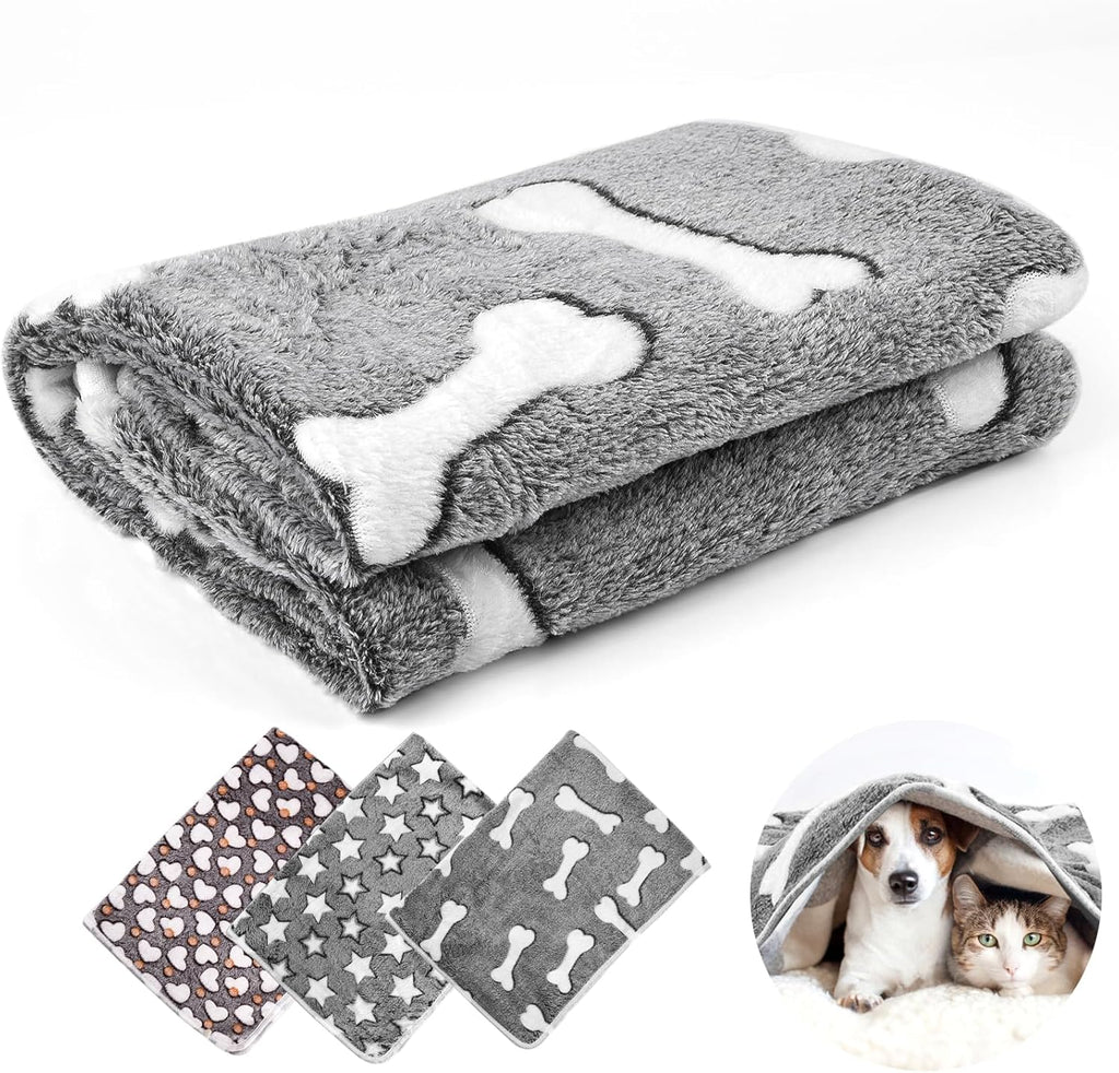 Neerow Hundedecke Fleece 60x40 cm kuschelig waschbar fuer Hunde Katzen 40cm-76cm