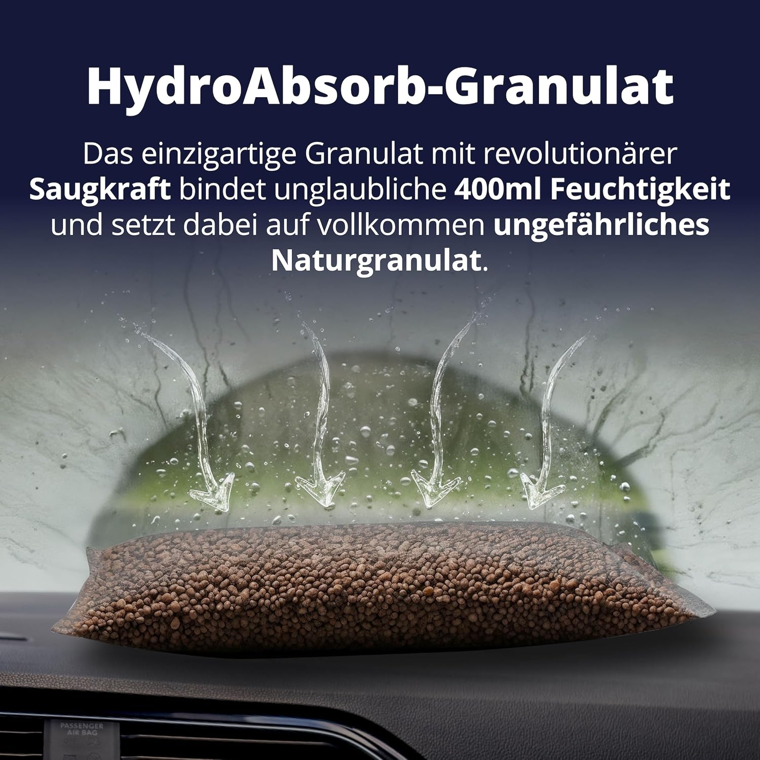 LICARGO Mikrofaser Scheibenschwamm 2in1 Antibeschlag Streifenfrei