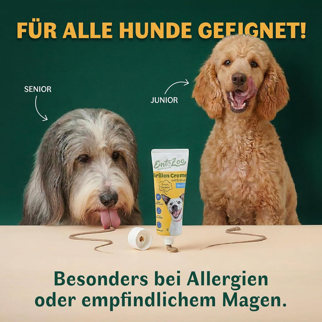 Hundesnack Insekten Erdnuss Leberwurst Tube verschiedene Sorten