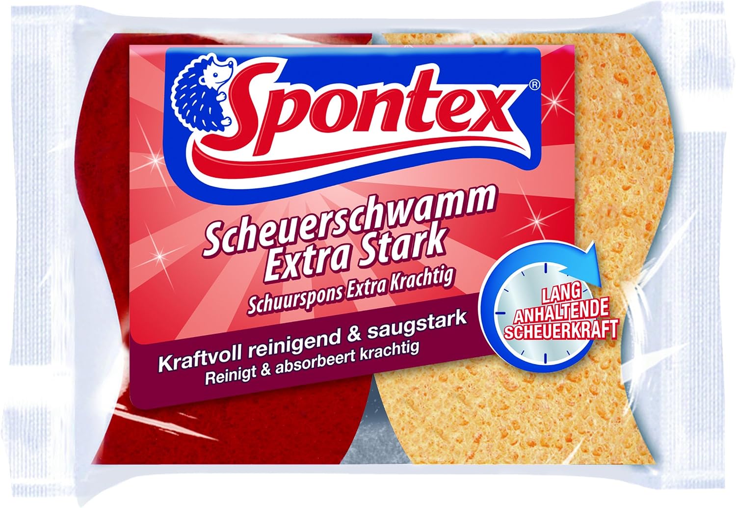Spontex Geschirrschwamm kratzfrei saugstark 2er Pack Kuechen-Schwaemme