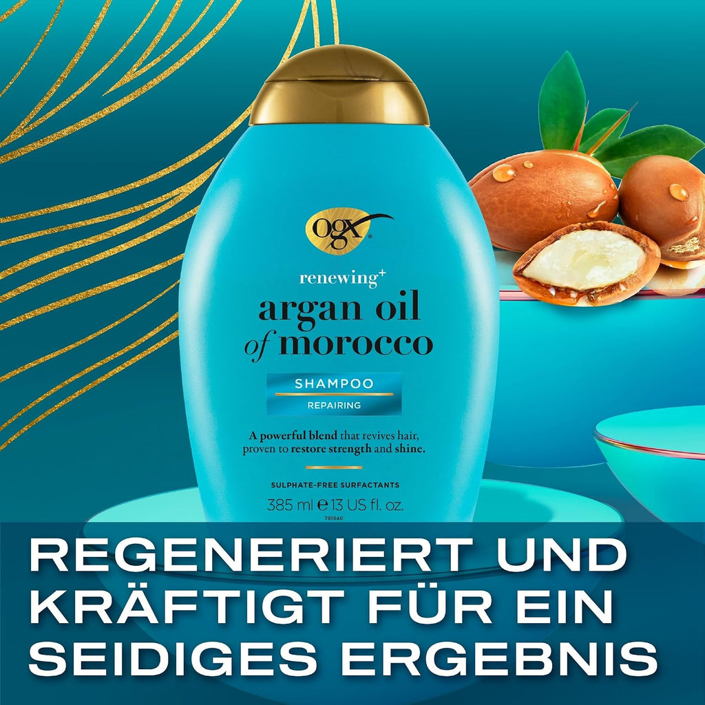 OGX Renewing Argan Oil of Morocco Shampoo 385 ml fuer trockenes Haar ohne Sulfate