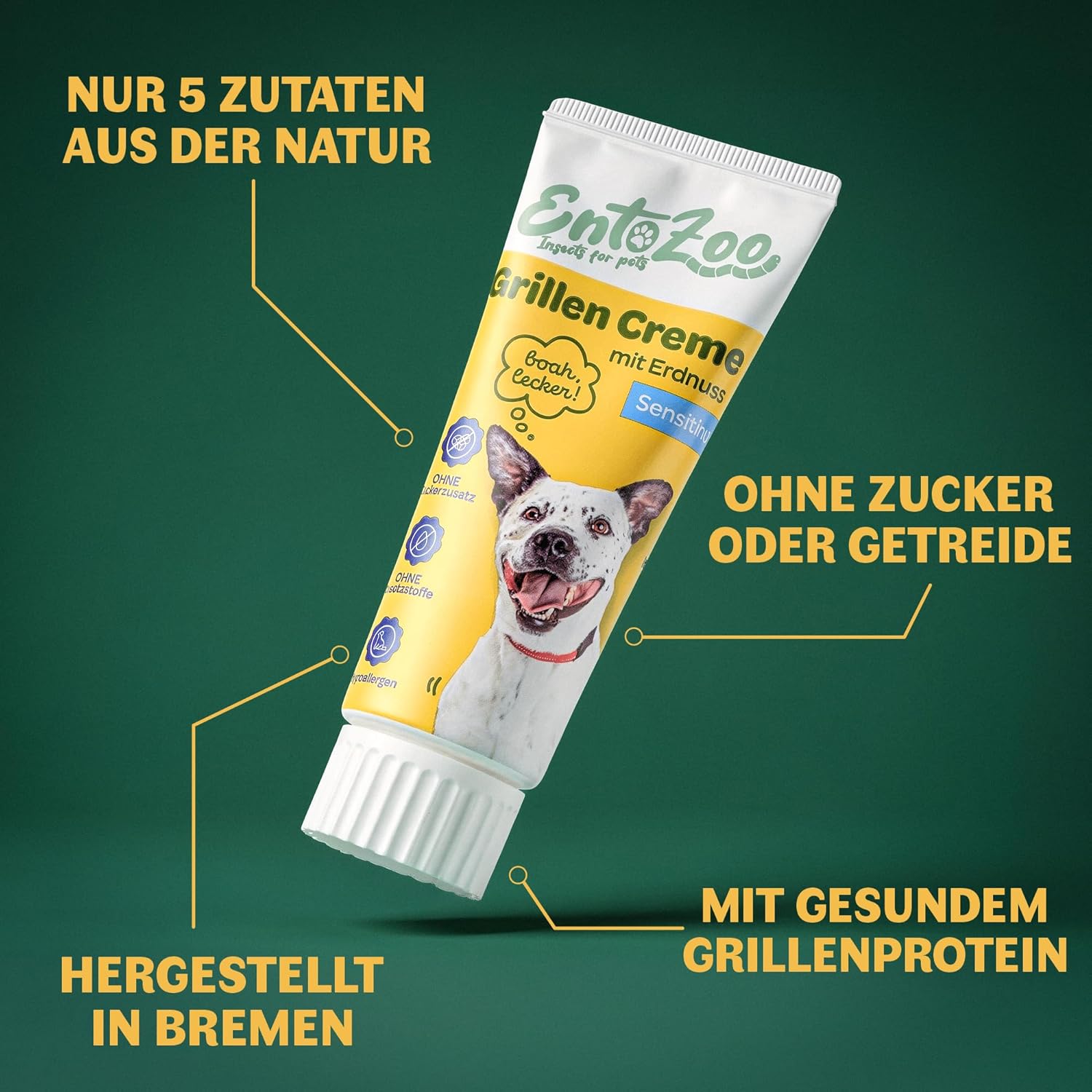 Hundesnack Insekten Erdnuss Leberwurst Tube verschiedene Sorten