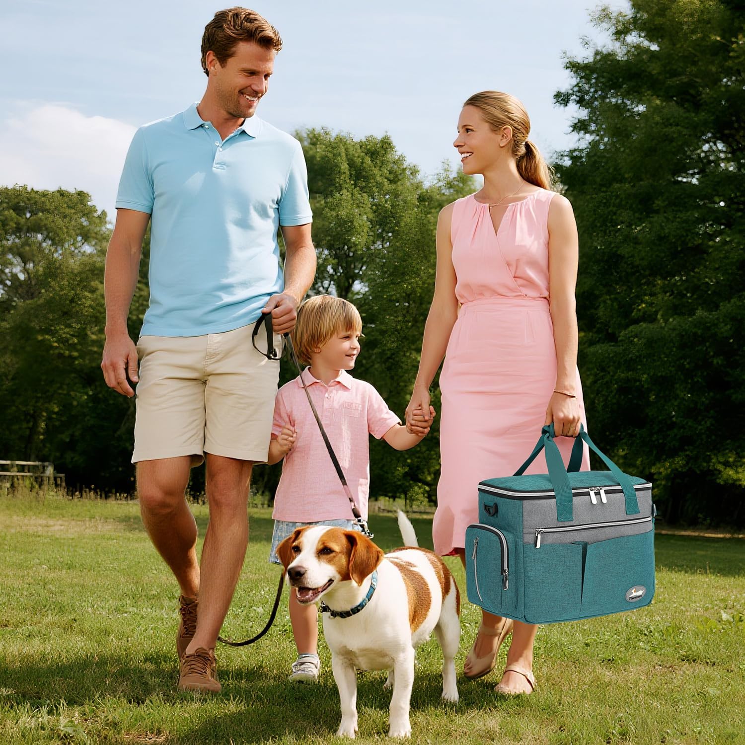 Hundetragetasche Reisetasche Flugzeug geeignet mit 2 Futtertaschen, 2 Napf, Fuett