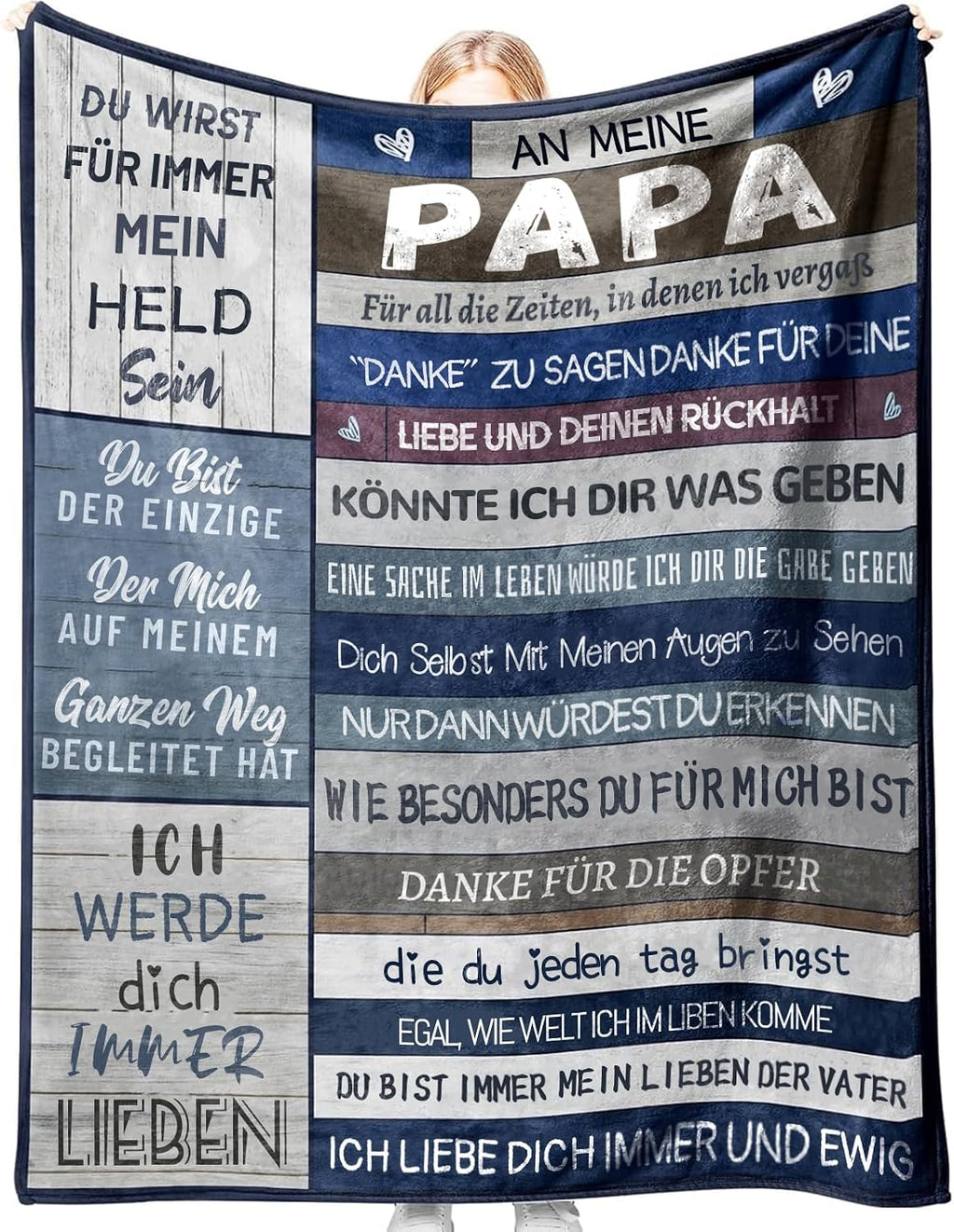 Mutter Kuscheldecke Beste Mama Geschenk personalisiert 150cm-220cm