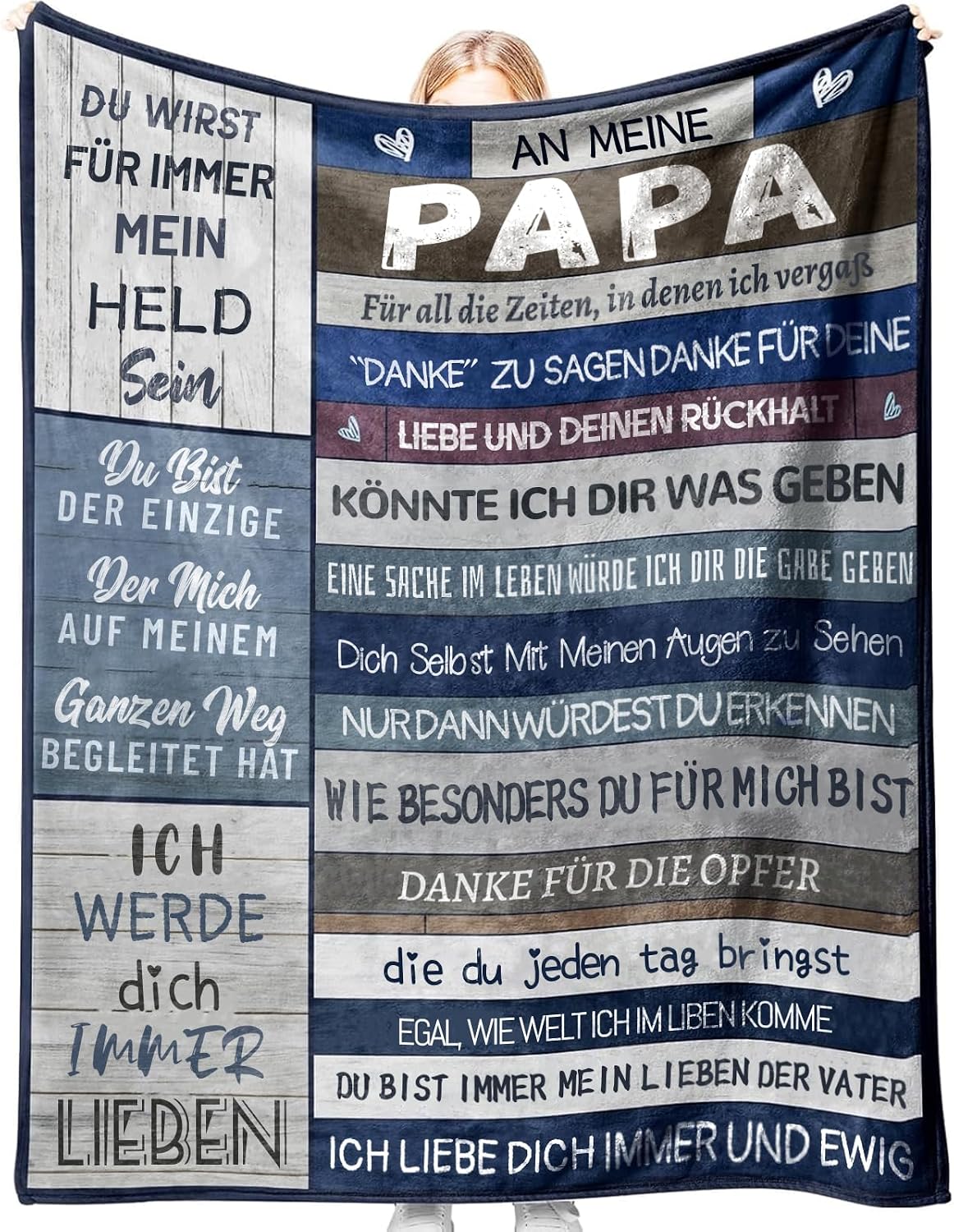 Mutter Kuscheldecke Beste Mama Geschenk personalisiert 150cm-220cm