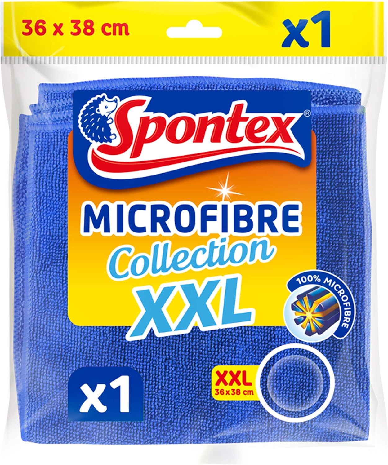Spontex Mikrofasertuecher 16er Set 30x30 cm Reinigungstuecher Haushalt