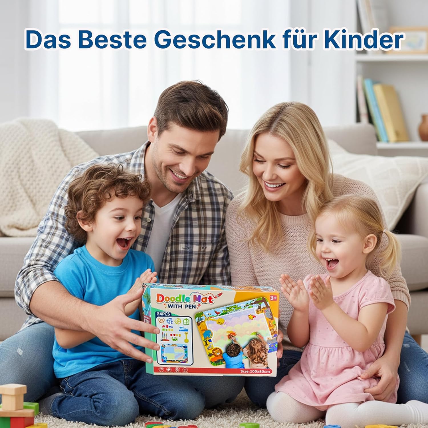 Wasser-Malmatte 100x80 cm wiederverwendbar fuer Kleinkinder ab 1 Jahr