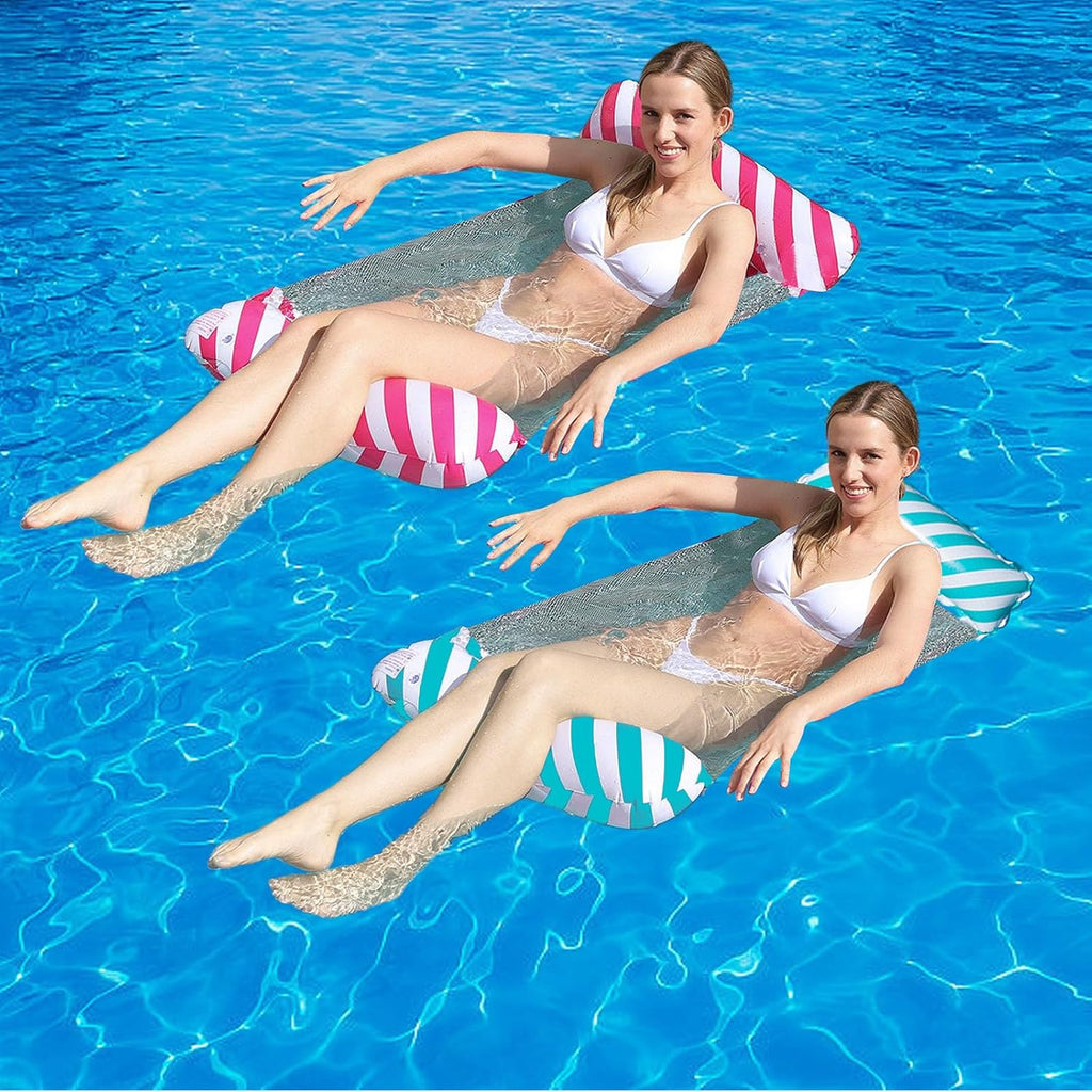Wasserhaengematte PVC 4-in-1 mit Netz, Tragkraft, inkl. Handpumpe