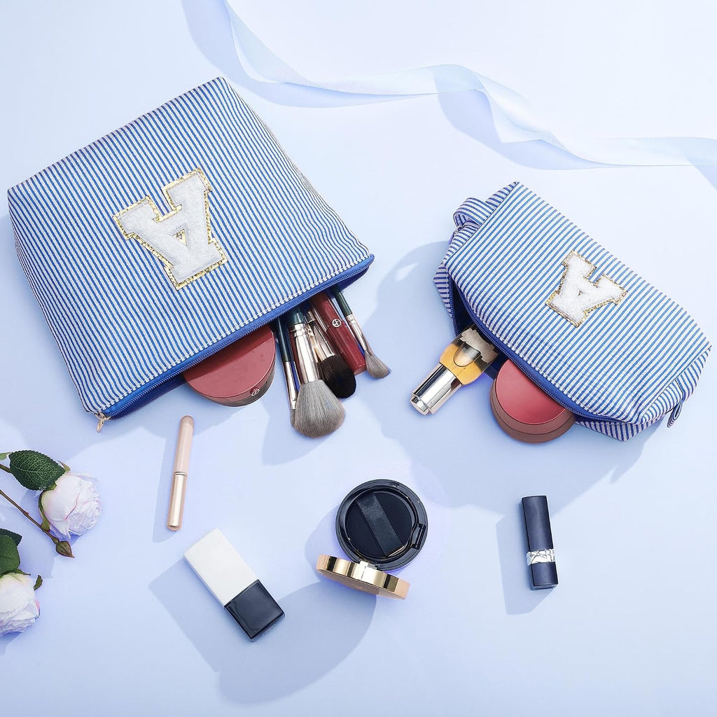 Parima Kosmetiktasche Damen personalisiert mit Buchstabe L Reise Make-up