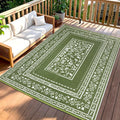 Outdoor Teppich blau 150 x 245 cm wetterfest wasserdicht UV-bestaendig 180cm-275c