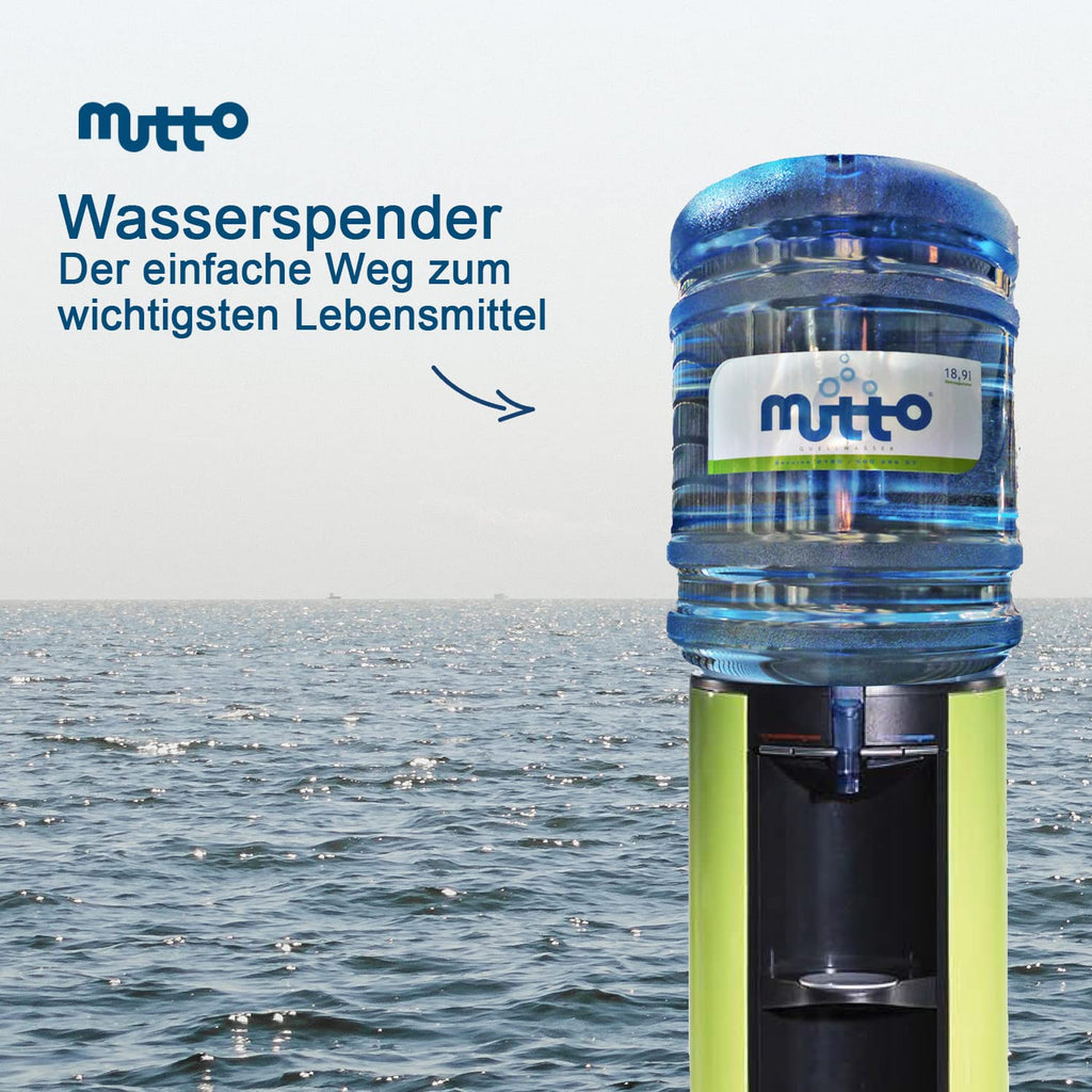 Mutto Quellwasser 19 L Flasche weich Trinkwasser Mineralwasser